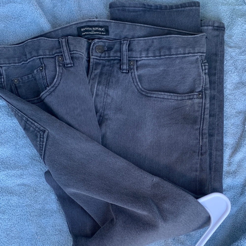 Banana Republic Men's Relaxed Jeans - Gray